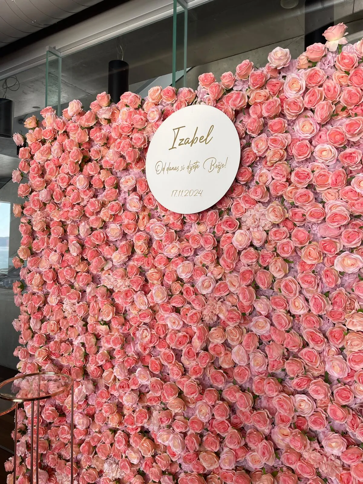 Pink Romance cvjetni zid