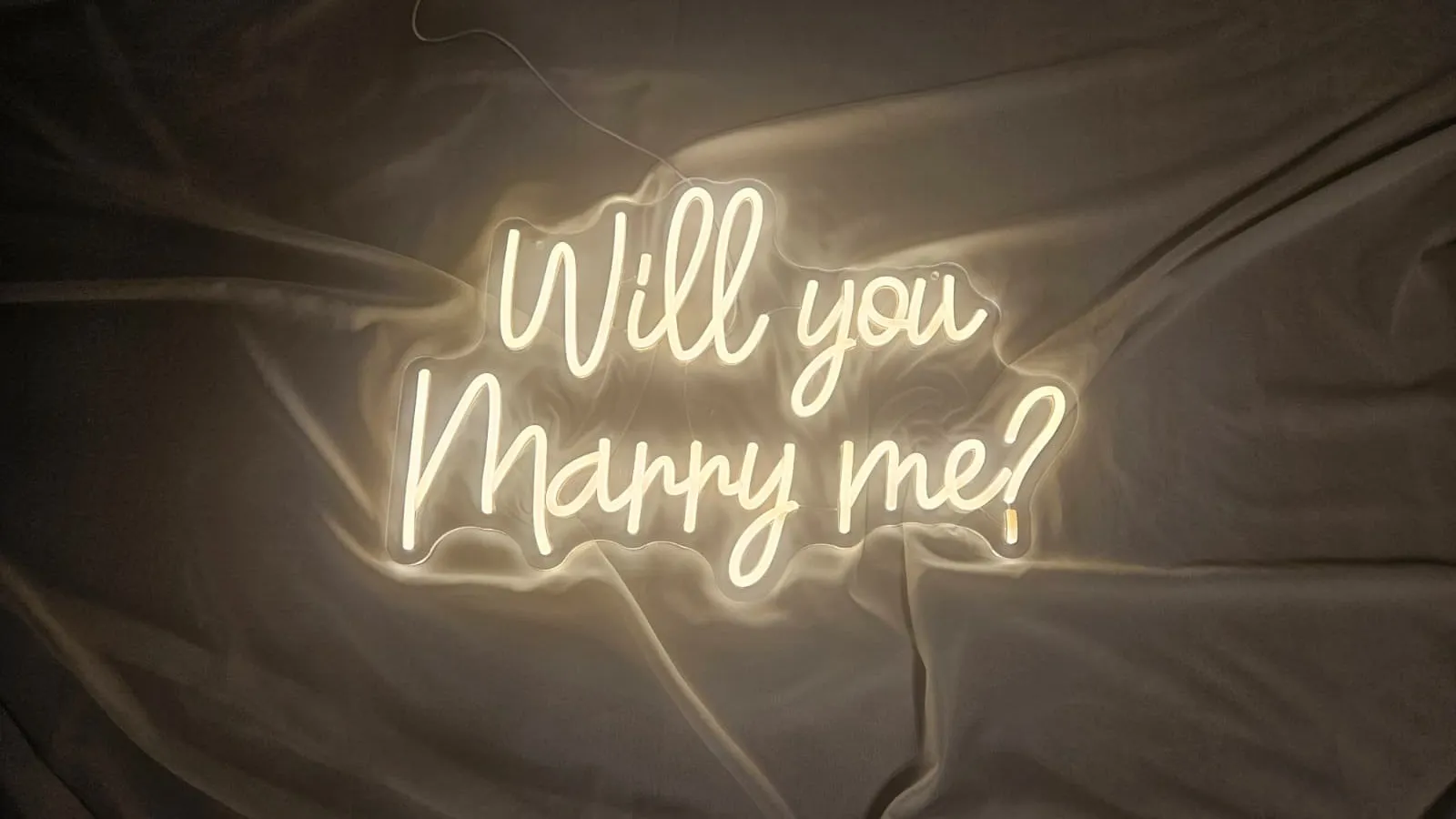 Will you marry me neonski natpis